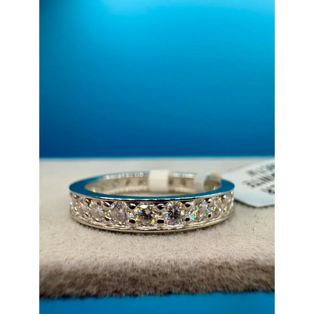 NWT - Men's 3CTW Moissanite Eternity Band Ring - Size 12